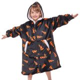 Cobertor Vestível Com Capuz Joywoo Kids Pizza Sherpa Girl Boy