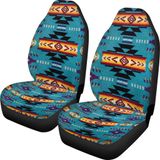 Capas De Assento De Carro Toaddmos Trendy Southwest Design Blue Set 2