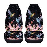 Conjunto De Capa De Assento De Carro Bigcarjob Flower Hummingbird Para Banco Dianteiro