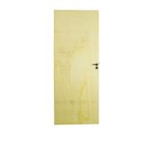 Folha Lisa Mescla Fechadura Alavanca Externa E Dobradiça 60 X 210 Natural