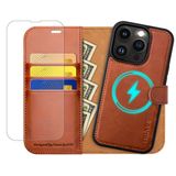 Capa Tipo Carteira Ocase Para Iphone 13 Pro 6.1" Com Porta-cartões Marrom