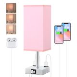 Candeeiro De Mesa De Cabeceira Aooshine Touch Control Com Carregamento Usb