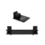 Kit Saboneteira E 1 Porta Shampoo Com Haste Ducon Metais Black