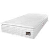 Colchão Solteiro Espuma D45 Lazio Pillow Top 88x188x24cm Branco Hellen-suporta Até 150 Kg Por Pessoa