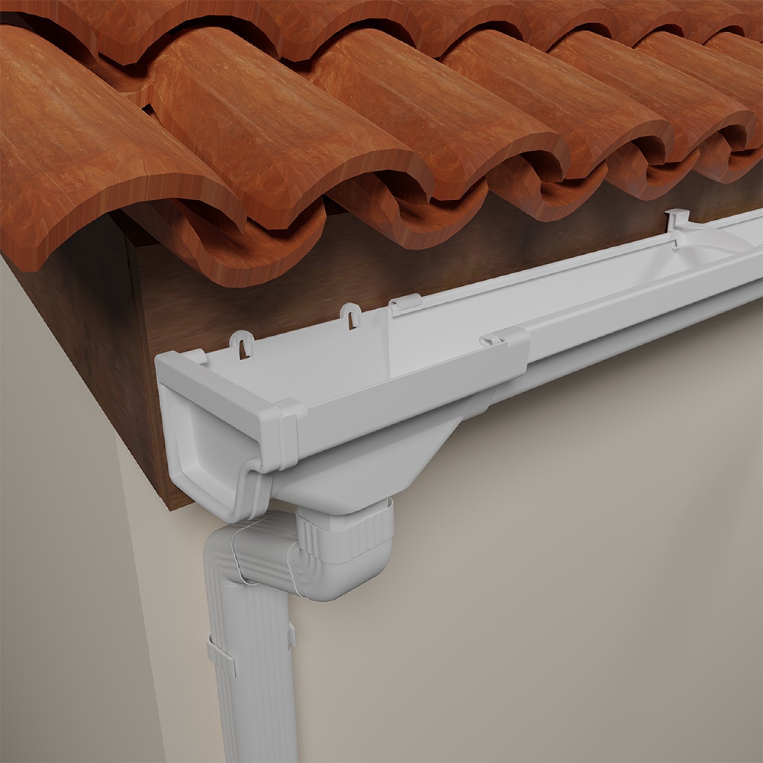 Bocal De Saída Da Calha De 75mm Branco Astra Branco