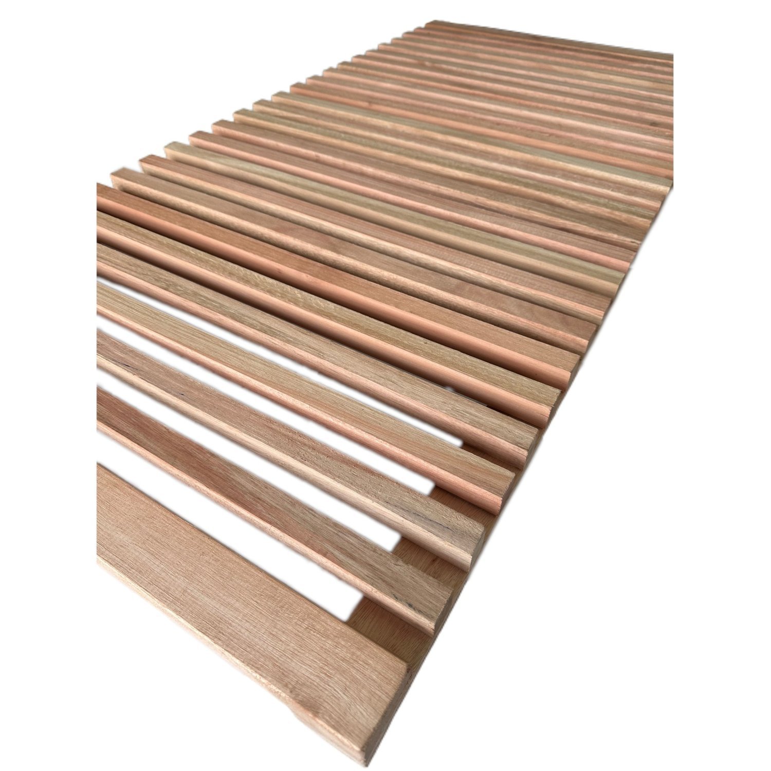 Treliça Ripada De Madeira 60x120cm Vermelho