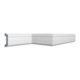 Roda Meio Cw13 Perfil De Poliestireno Linha Homestar - Caixa Com 6 M - Branco