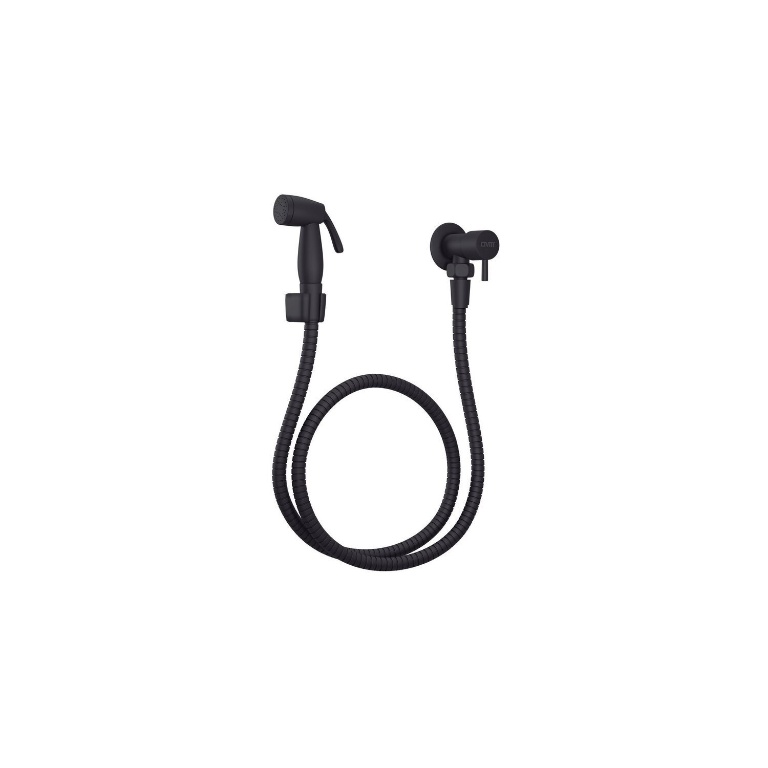 Ducha Higienica Em Metal Fosco C/reg E Derivacao Preto