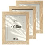 Porta-retratos Vck Natural Wood Beige 8x10, Conjunto De 3