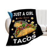 Cobertor Jerkboo Taco Para Meninas Soft Cozy Warm 150x125cm