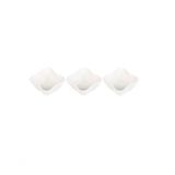 Conjunto Com 03 Petisqueiras De Porcelana Wave Pcln-077 - Haskraft