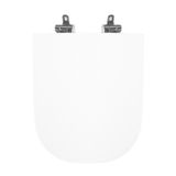 Assento Sanitário Poliéster Para Louça Quadra/unic/axis Deca Slow Close Cromado Branco
