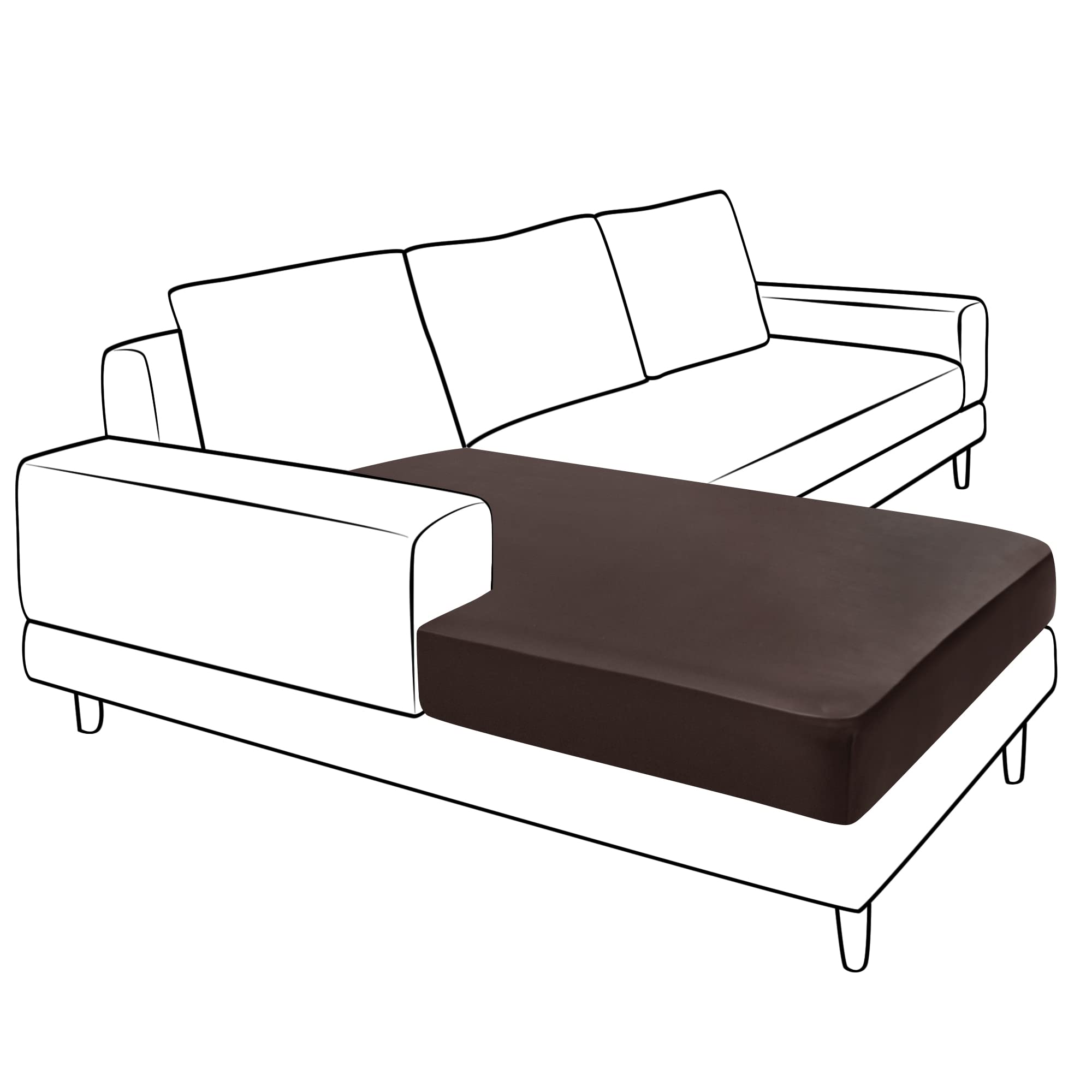 Capas De Sofá Yates Home Para Sofá Secional Em Forma De L Em Couro Pu