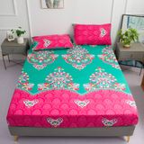 Lençol Com Elástico Feelyou Boho Exotic Twin Size Microfiber