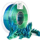 Filamento De Impressora 3d Amolen Silk Pla 1,75 Mm Azul Verde 1 Kg
