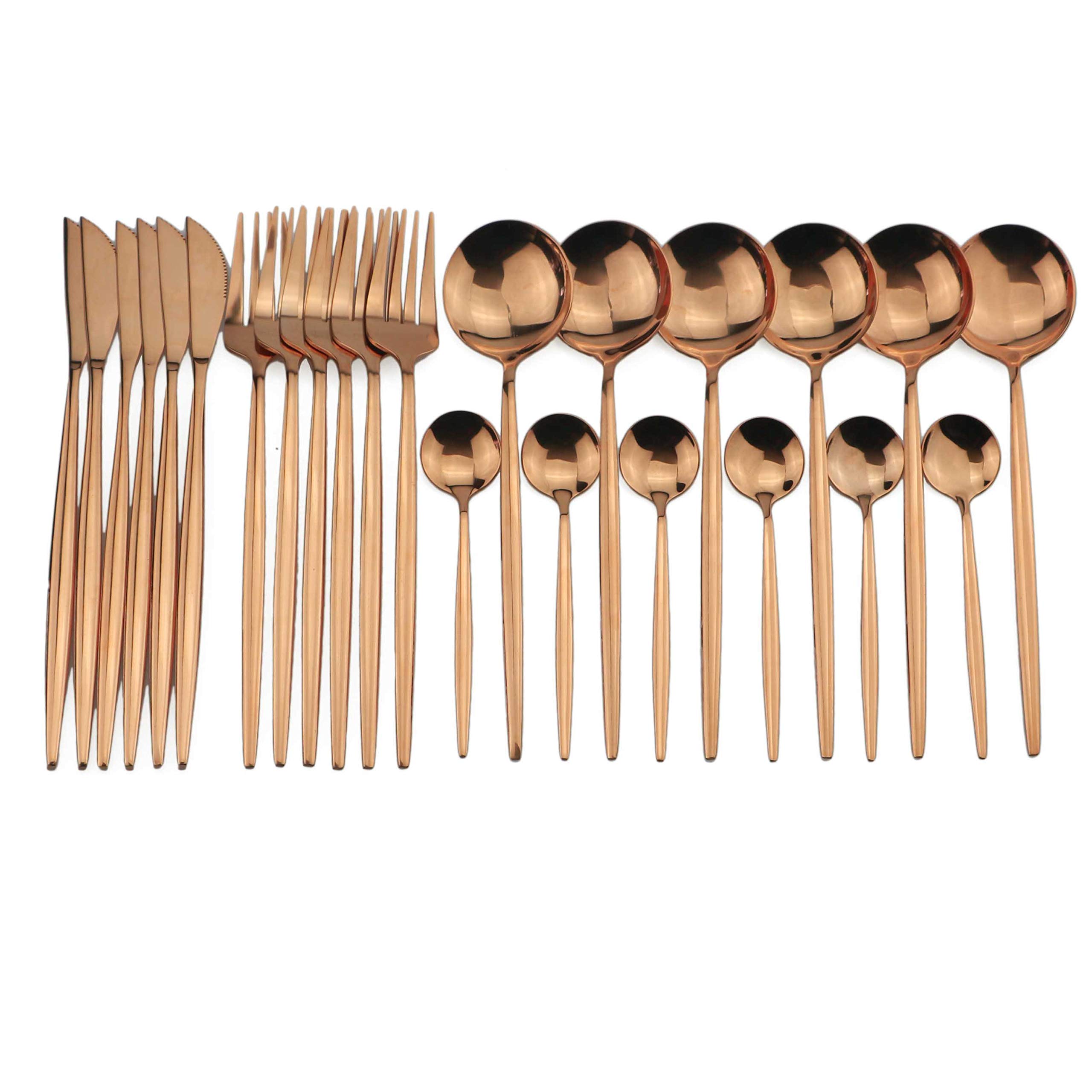 Conjunto De Talheres Jankng 18/0 Em Aço Inoxidável Service Para 6