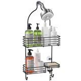 Prateleira De Banheiro Suspensa Shower Head Caddy Smartake Preta