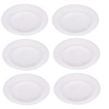 Conjunto Com 6 Pratos Para Sobremesa De Vidro Wave 19cm 2539 - Lyor