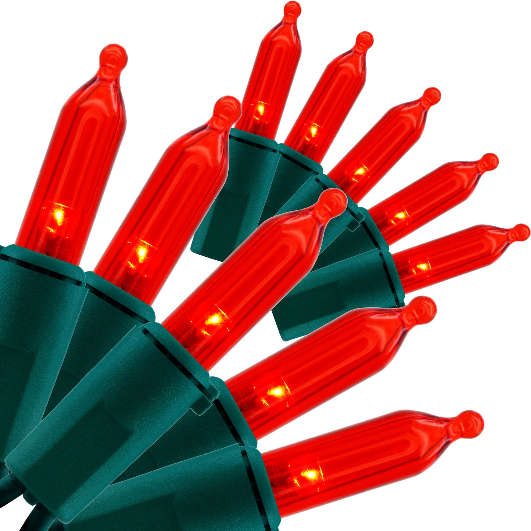 Luzes De Natal Yuletime Red Led 200 Lights 15 M, Pacote Com 2