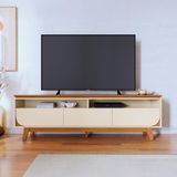 Bancada Para Tv 75 Polegadas Orion Cinamomo Off White