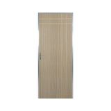 Kit Porta De Madeira Decorada 212x85cm Com Batente De Aluminio 3,6cm Mantiqueira Mgm Carvalho Alpha