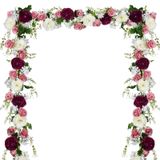 Garland De Flores De Peônia Artificial Dearhouse, 6 Pés, Pacote Com 2 Unidades, Branca