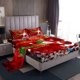 Lençóis De Cama Erosebridal Papai Noel Em Tamanho Real Para Crianças Vermelhos