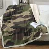 Tela De Camuflagem Verde Throw Blanket Sleepwish Para Crianças