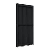 Porta De Aço De Giro Calha 215x85cm Aço Pronto Riobras Preto