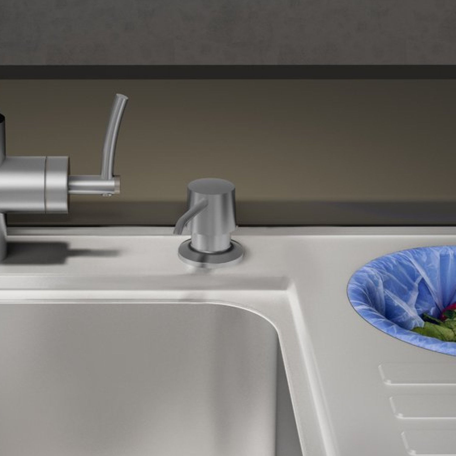 Dosador De Detergente Pequeno 350ml Ghelplus Inox