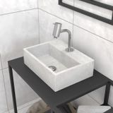 Cuba Para Banheiro Com Apoio Para Torneira Safira Newstone Venturi Concreto