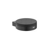 Saboneteira De Parede Hotels Round Design Elegante Matte Black