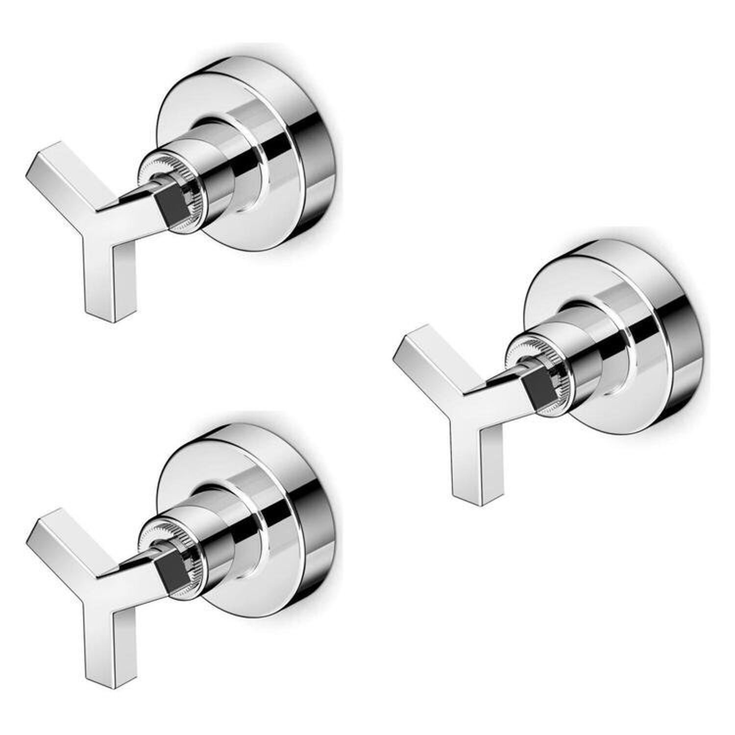 Kit Acabamentos De Registro Base Deca 1/2", 3/4" E 1" Up Celite Cromado