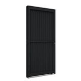 Porta De Aço De Giro Calha 215x100cm Aço Pronto Riobras Preto