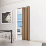 Porta Sanfonada De Pvc 210x96cm Plastporta Bcf Castanho