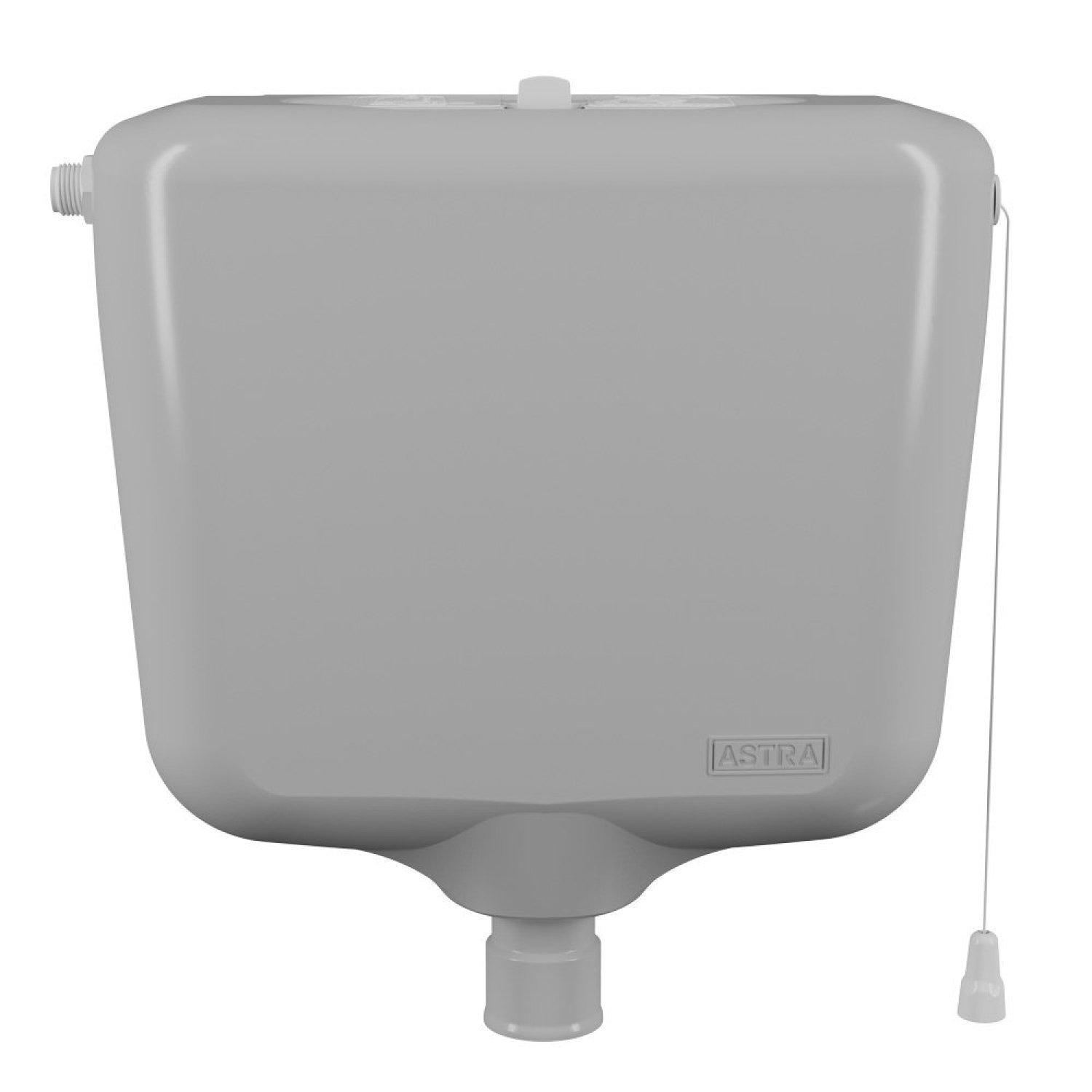 Caixa De Descarga Elevada Com Volume Regulável De 6,8l A 9l Astra Cinza Claro