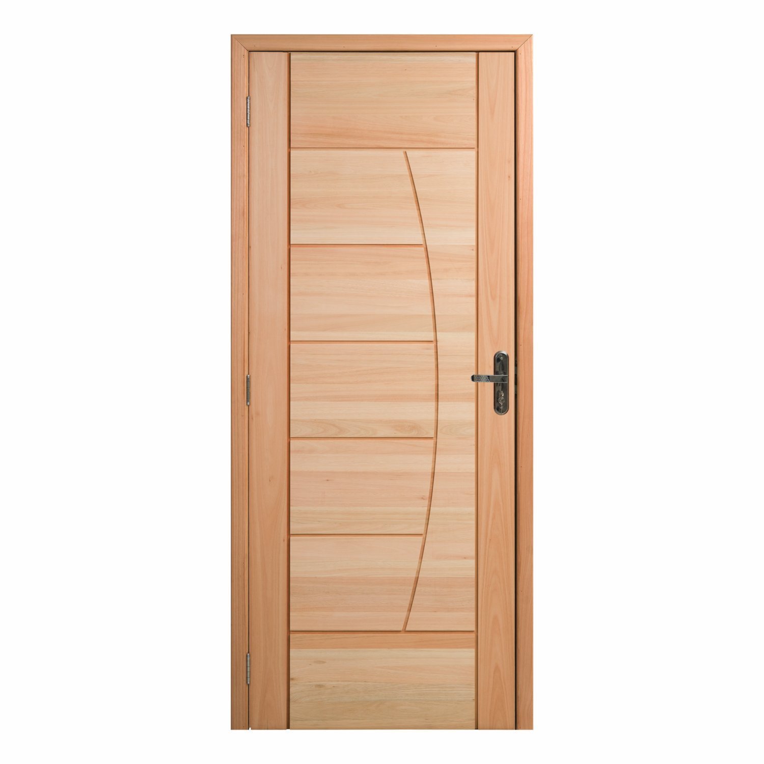 Kit Porta Pronta Maciça 214x87cm Eucalipto Esquerda Pm78 Solar Cruzeiro Portas Nude