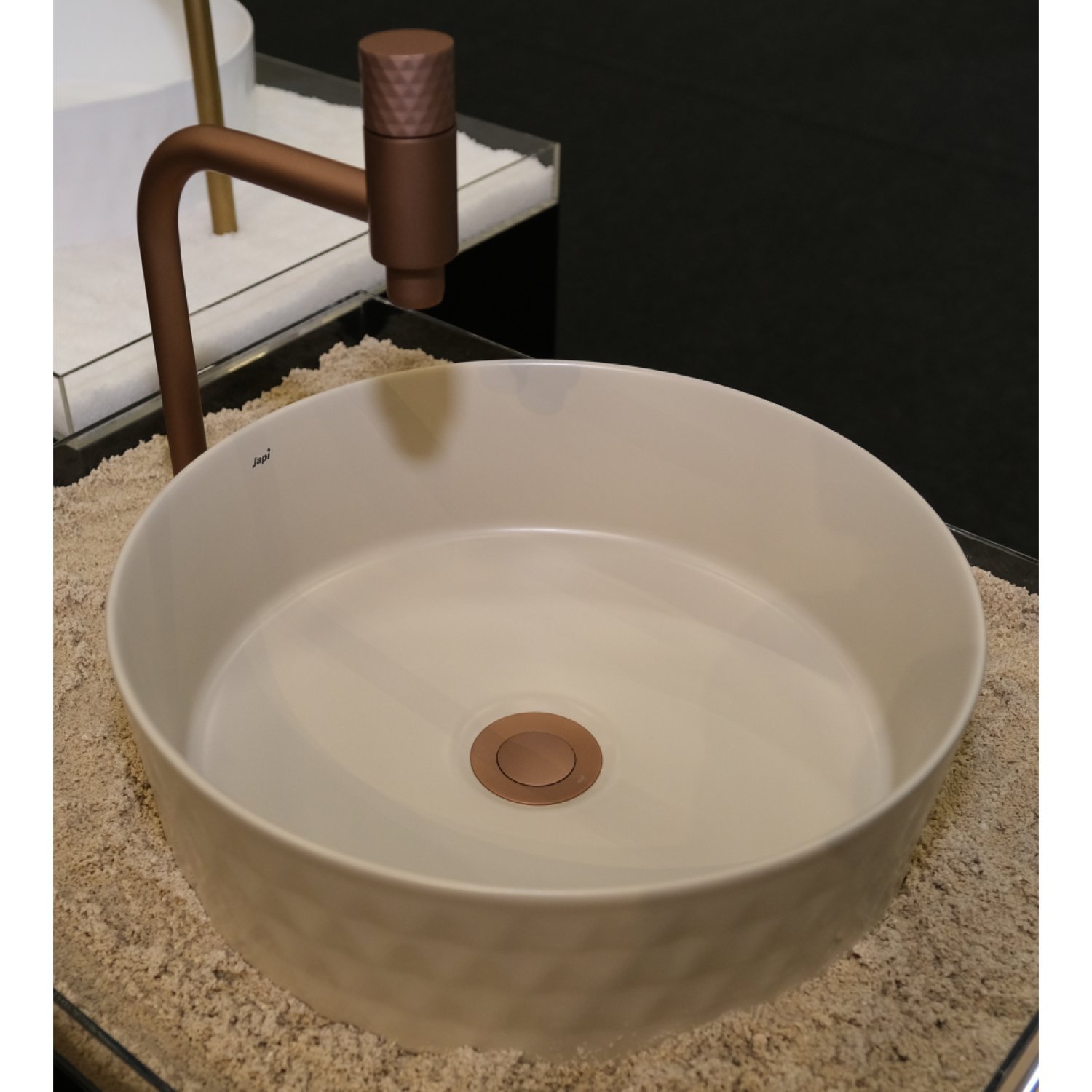 Cuba De Apoio Solo Redonda Japi Bege