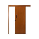 Porta de Correr Sobrepor - Reversivel 215x80cm sem Batente Melamínico MGM Mogno