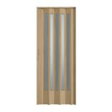 Porta Sanfonada Pvc Plastporta 210x96cm Translucida Bcf Carvalho Prata
