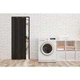 Porta Sanfonada De Pvc 210x85cm Permatti Preto