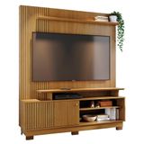 Estante Home Theater Ares Cumaru Para Tv Até 75 Com Pés Madetec Cumaru