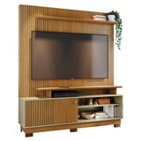 Estante Home Theater Ares Cumaru Opala Para Tv Até 75 Com Pés Madetec Cumaru Opala
