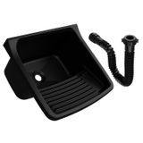 Tanque Plástico Com Sifão Universal 22 Litros 47x42,8x26,7cm Astra Preto