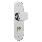 Fechadura 40mm Stilo Bola Alavanca Aço Mgm Cromada