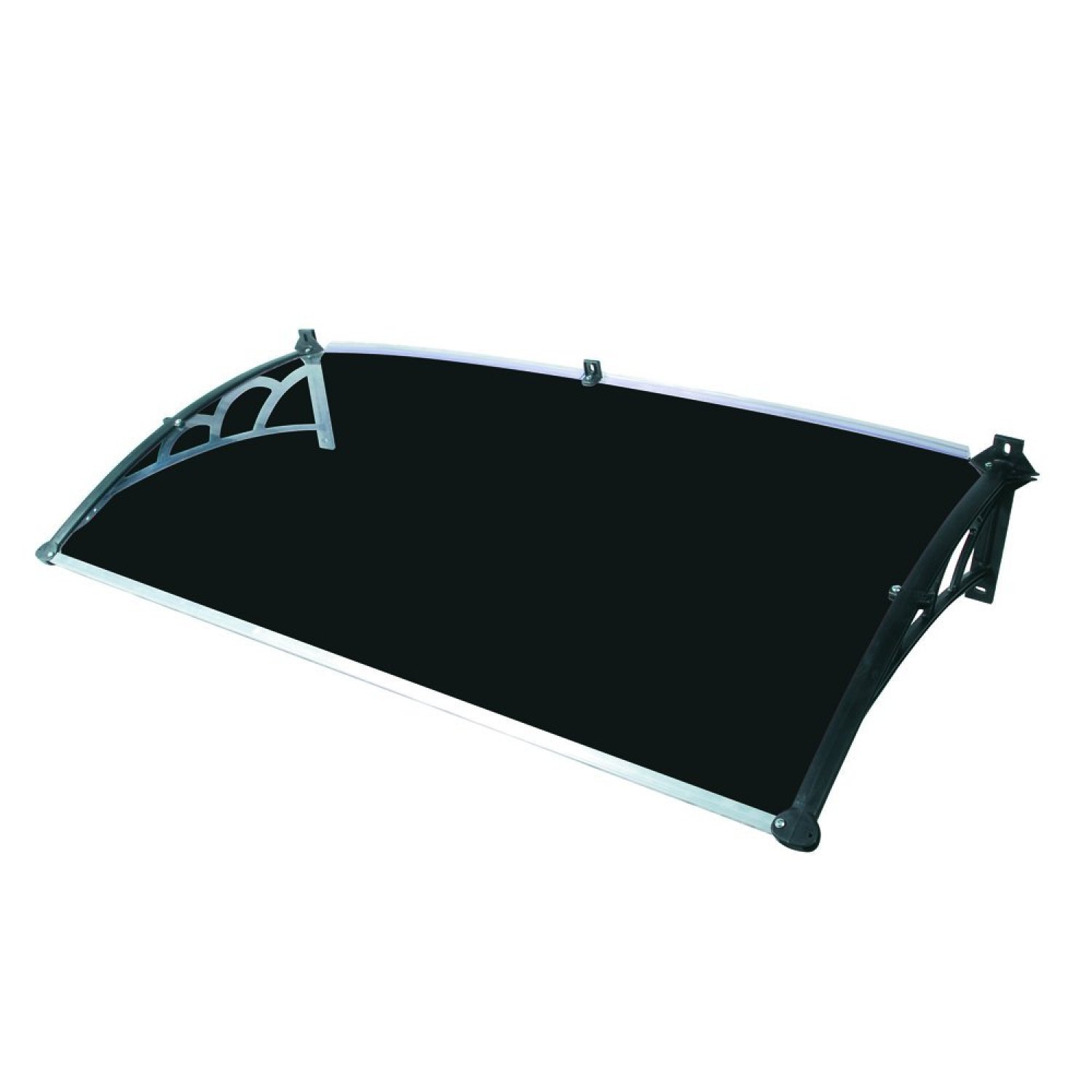 Toldo Versátil 120x60cm Braço Preto Com Chapa Preta Preta