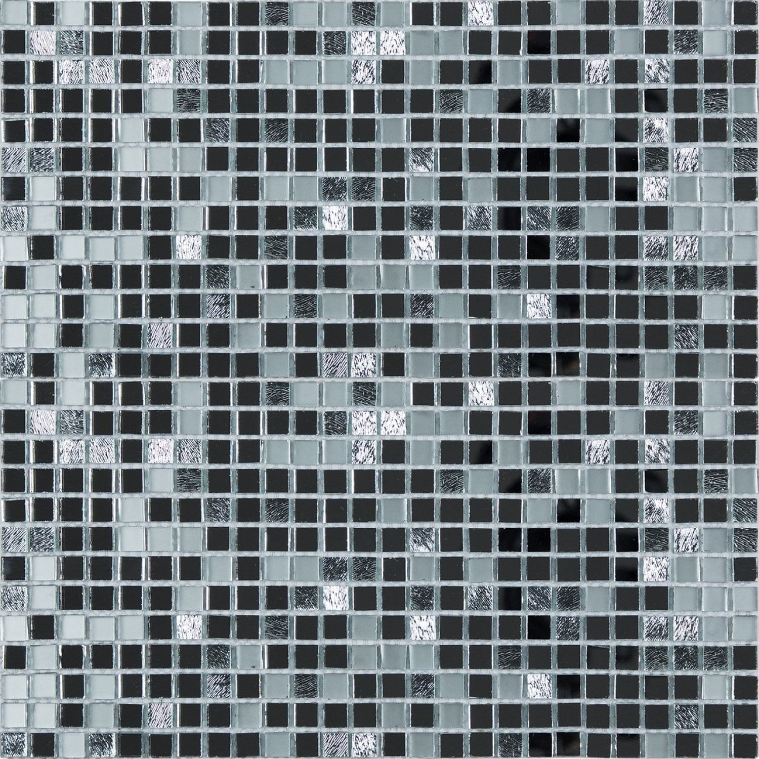 Pastilha Espelhada 30x30cm Mirror Mosaic Glass Mosic Silver