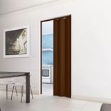 Porta Sanfonada De Pvc 210x84cm Com Trinco Bcf Imbuia
