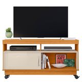 Rack Bancada Artur Cinamomo Off White Para Tv Até 50 Madetec Cinamomo Off White