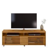 Rack Bancada Frizz 1.8 Cumaru Com Rodízios Para Tv Até 65 Madetec Cumaru